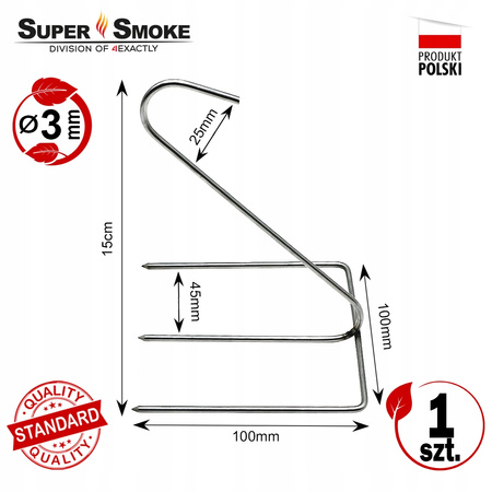 Hak Wędzarniczy Super Smoke do kurczaka 3mm Standard