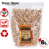 Zrębki Wędzarnicze SuperSmoke OLCHA+BUK KL-13 (12-18mm) XL 6 Litrów Doypack