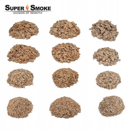 Zrębki Wędzarnicze Super Smoke DĄB KL-08 (6-8mm) Medium 65 Litrów