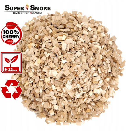 Zrębki Wędzarnicze SuperSmoke CHERRY KL-10 (9-12mm) Large 6 Litrów Doypack