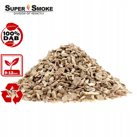 Zrębki Wędzarnicze Super Smoke DĄB KL-10 (9-12mm) Large 65 Litrów