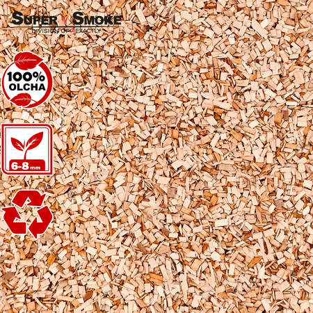 Zrębki Wędzarnicze Super Smoke OLCHA KL-08 (6-8mm) Doypack Kraft 4L