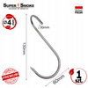 Hak Wędzarniczy Super Smoke typu "S" skręcony do wędlin 4mm 13cm Premium