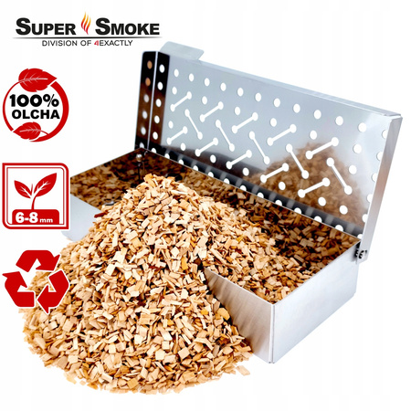 Zrębki Wędzarnicze Super Smoke OLCHA KL-08 (6-8mm) Doypack Kraft 4L