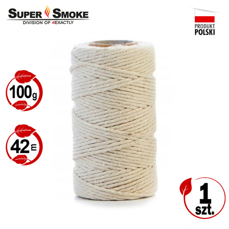 Nić wędliniarska, sznur do wiązania wędzonek Super Smoke 100g - 42 metry