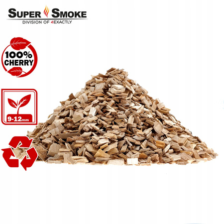 Zrębki Wędzarnicze Super Smoke CHERRY KL-10 (9-12mm) Large 65 Litrów