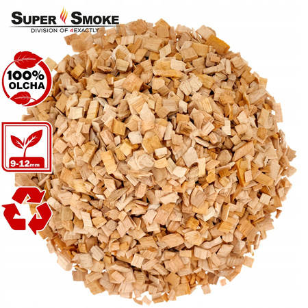 Zrębki Wędzarnicze Super Smoke OLCHA KL-10 (9-12mm) Large 6 Litrów Doypack