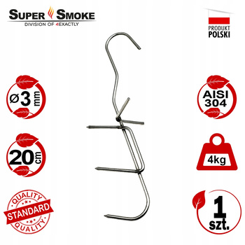 Hak Wędzarniczy Super Smoke do ryb 3mm Standard