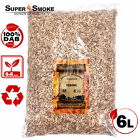 Zrębki Wędzarnicze Super Smoke DĄB KL-08 (6-8mm) Medium 6 Litrów