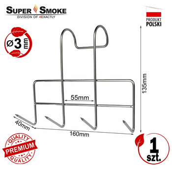 Hak Wędzarniczy Super Smoke do boczku i słoniny 3mm Premium 13cm