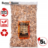 Zrębki Wędzarnicze Super Smoke OLCHA KL-13 (12-18mm) Extra Large 5 Litrów